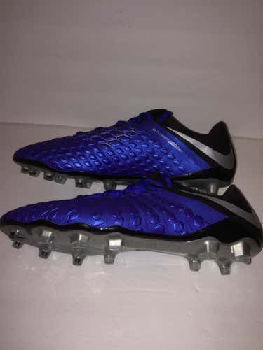 Blue Men's Molded Cleats Nike Hypervenom phantom 3 Elite DF FG Cleats