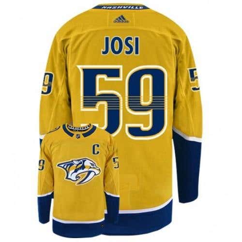 NEW! Officially licensed Nashville Predators Roman Josi Adidas NHL Men's Pro Player Jersey - HOME