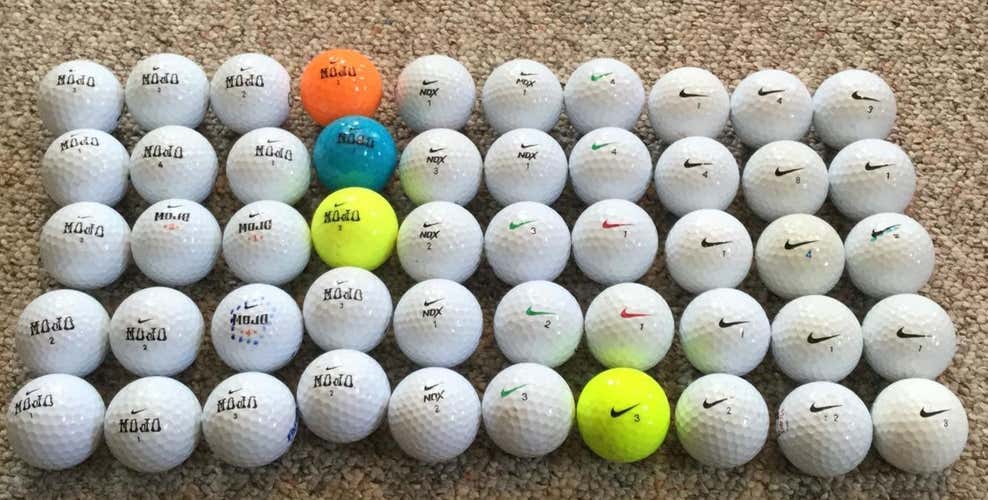 50 Assorted Used Nike Golf Balls