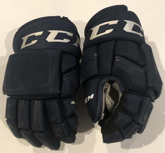 CCM HGQLXP Pro Stock Custom Hockey Gloves 14" NHL Thunderbirds AHL Used (6293)