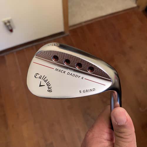 Used Right Handed Mack Daddy 4 Stiff Flex Steel Shaft Wedge