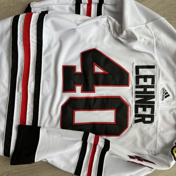 Robin Lehner Chicago Blackhawks Size 54 L XL Replica Adidas Jersey