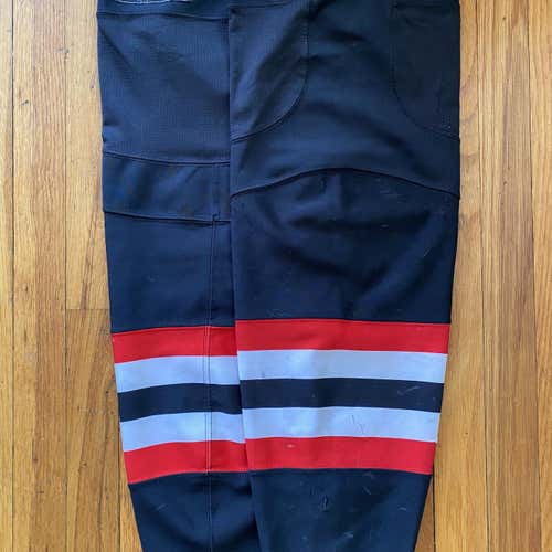 Black Senior Large CCM Pro Stock Socks