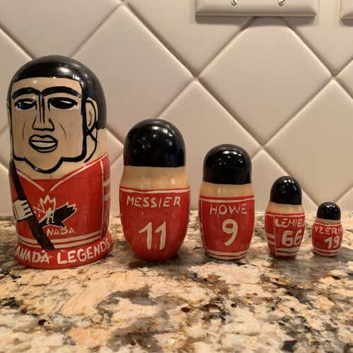 Unique Team Canada Legends Hand Painted Russian Nesting Doll