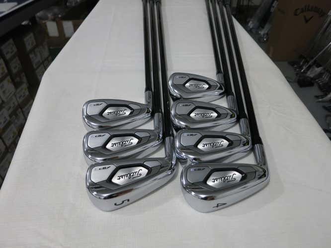 Titleist 718 AP3 Iron Set 718AP3 - 4-PW - Senior Graphite +1" Long - MINT - LH