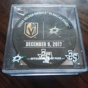 Warm up puck from Vegas golden knights vs Dallas Stars game December 9th 2017