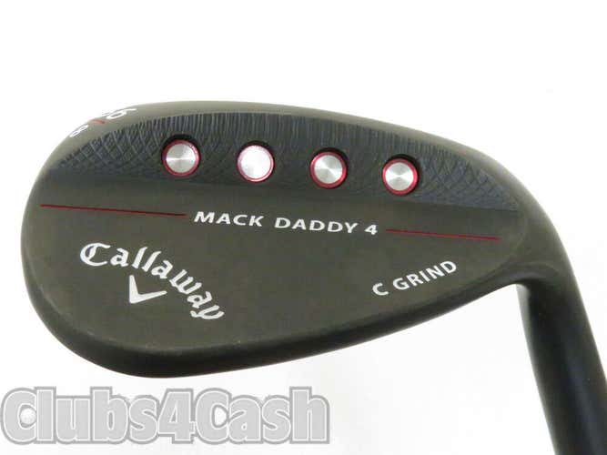 Callaway Mack Daddy 4 Black C Grind Wedge Stiff Flex 56.08 Sand  MINTy  #39168