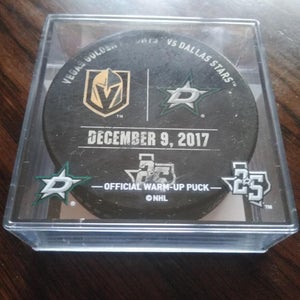 Warm up Puck from Vegas golden knights vs Dallas Stars game December 9th 2017