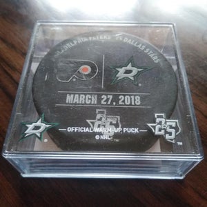 Warm up Puck from Philadelphia flyers vs Dallas Stars game March 27th 2018