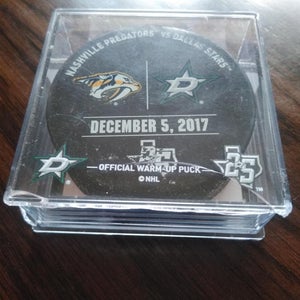 Nashville Predators vs. Dallas Stars warm up Puck December 5th 2017