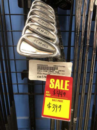 Used Cobra King Forge Tour 5i-pw Steel Regular Golf Iron Or Hybrid Sets