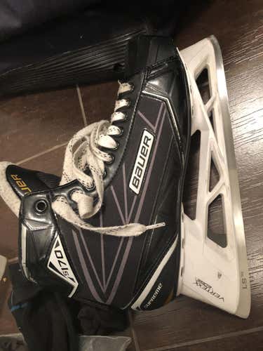 Senior Used Bauer Supreme S170 Hockey Goalie Skates D&R (Regular) Barely Used