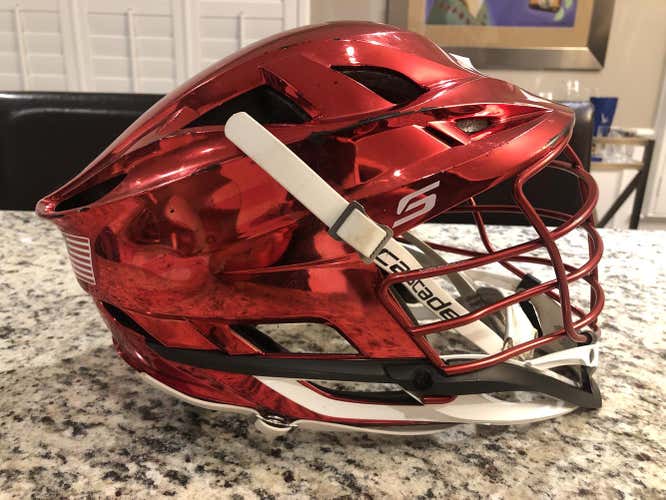 Red Used Adult Player Cascade S Helmet