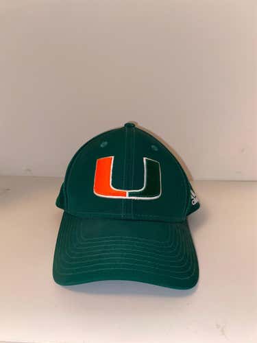 University of Miami Adult One Size Fits All Adidas Hat