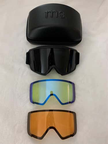 Black Unisex Anon M3 Medium Snowboard Goggles