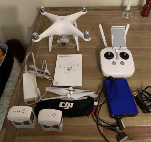 DJI Phantom 4 w/ 2 Batteries and Extras