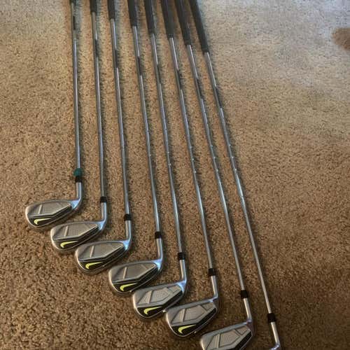 Used Left Handed Vapor Speed Stiff Flex Steel Shaft Iron Set