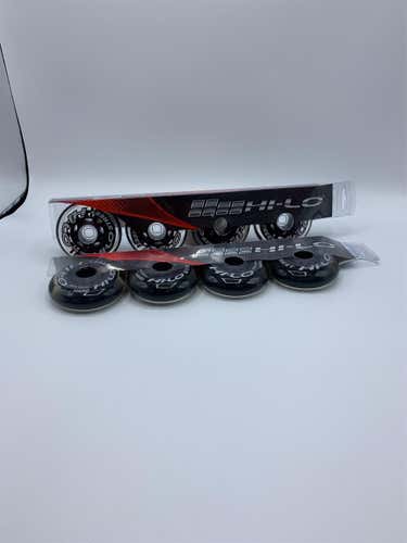 8 Bauer Hi-Lo Street Inline Wheels 76mm & 80mm 82A Gray - NEW IN PKG