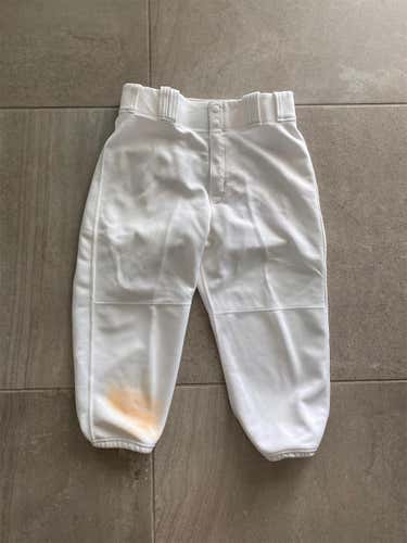 White Adult Majestic Knicker Baseball Pants