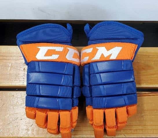 Used CCM HG97XP Pro Gloves Sr. 14" Royal/Orange