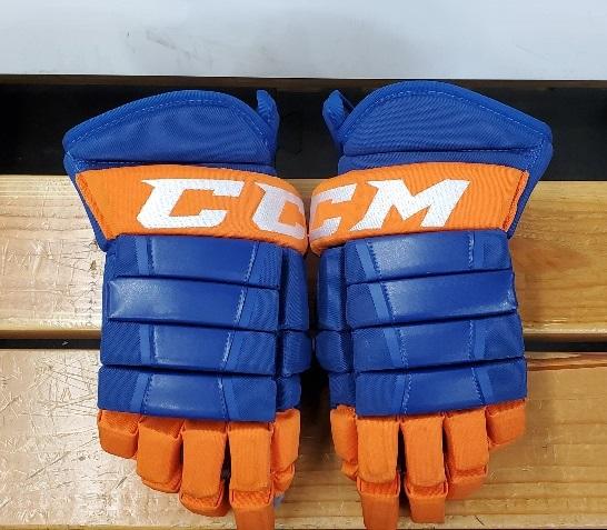 Used CCM HG97XP Pro Gloves Sr. 14" Royal/Orange