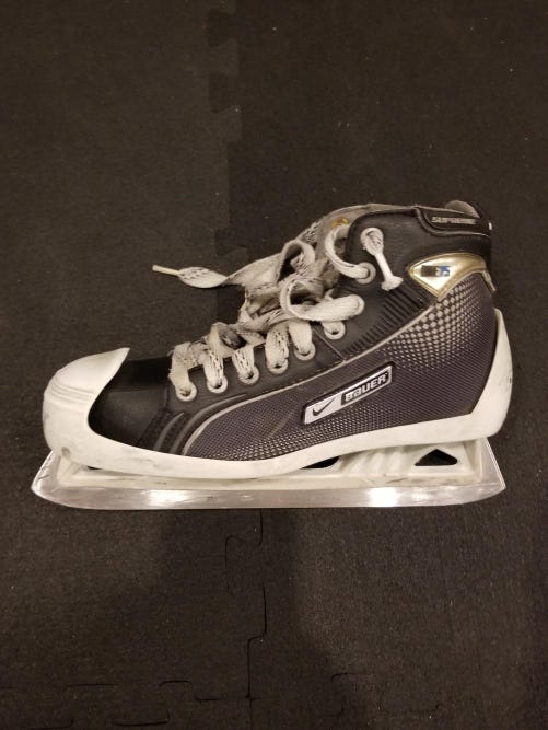 Junior Used Bauer Supreme One75 Hockey Goalie Skates D&R (Regular) Size 5.5