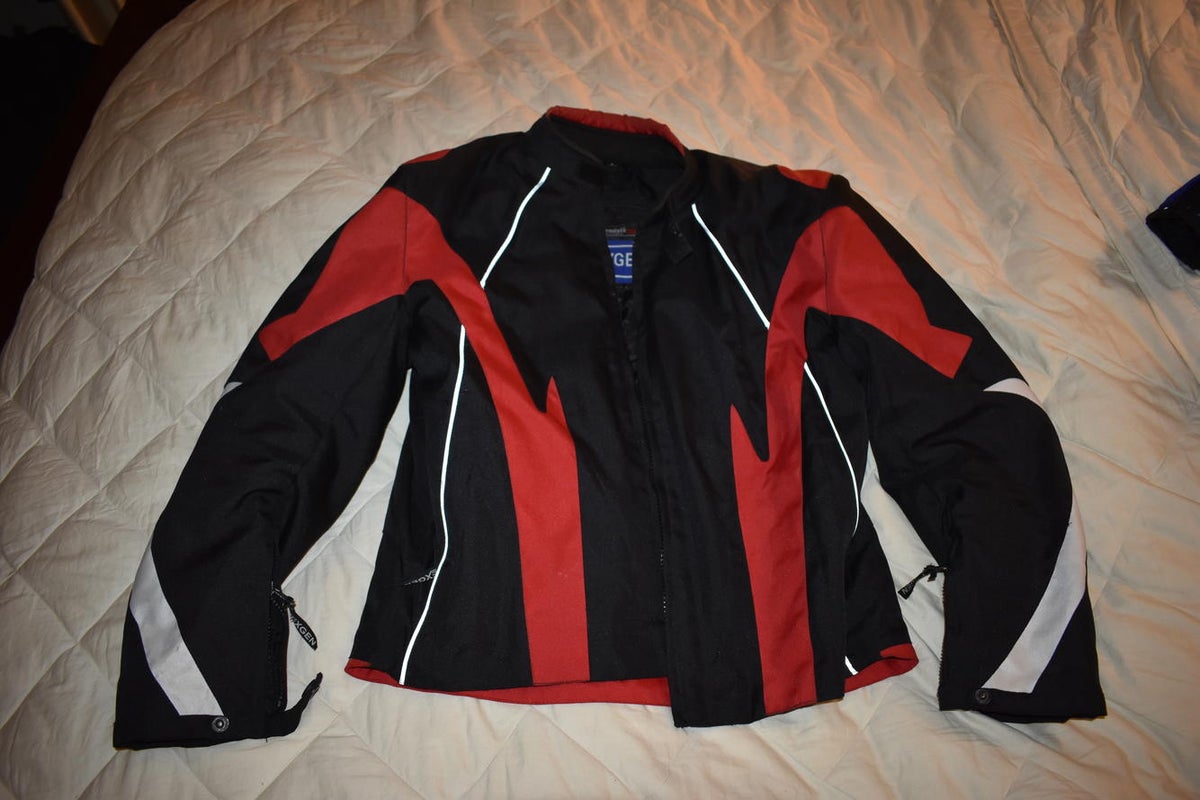 NEXGEN Protective Moto Jacket w/Thinsulate liner, Red/Black/White, Large