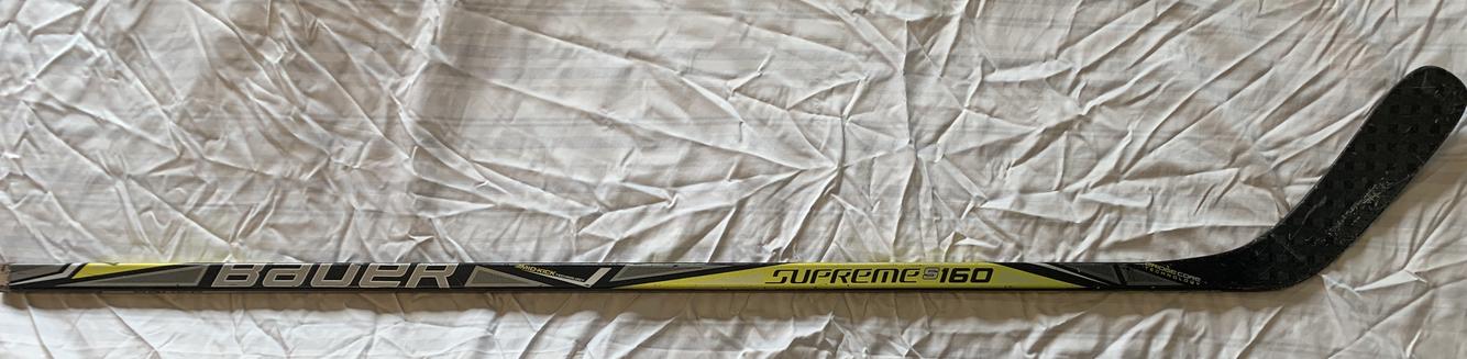 Used Intermediate Bauer Left Handed Supreme S160 Hockey Stick Mid
