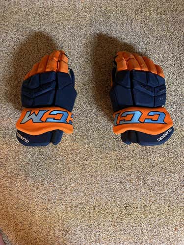 Used CCM HG 65C 14" Team Stock Gloves Islanders Hockey Club