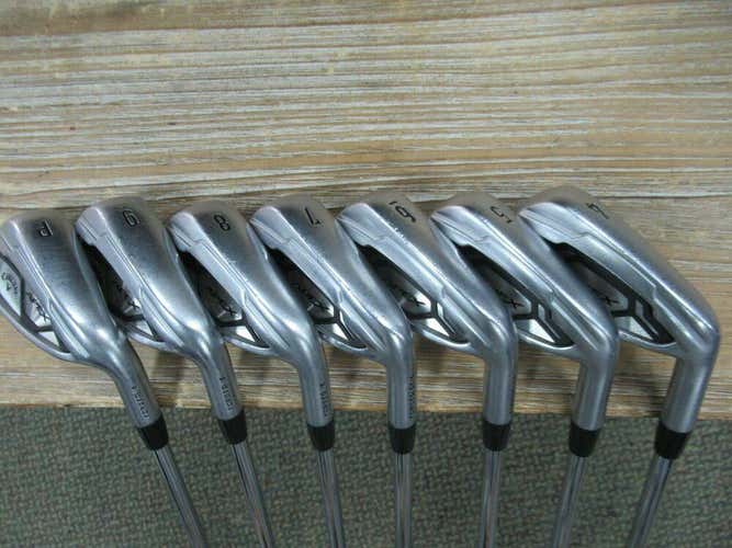 CALLAWAY APEX PRO CF16 FORGED IRON SET 4 - PW XP 95 S300 STEEL STIFF NEW GRIPS