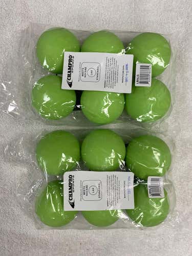 (12-pack) New Green Champro Lacrosse Balls
