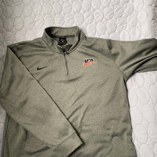 USA HOCKEY, Nike 1/4 zip (Small)