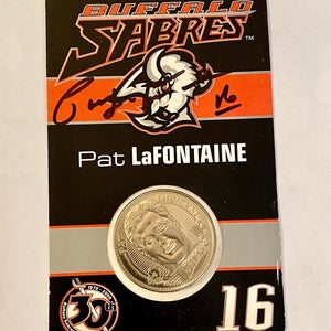 AUTOGRAPHED: LIMITED EDITION PAT LaFONTAINE COLLECTIBLE COIN