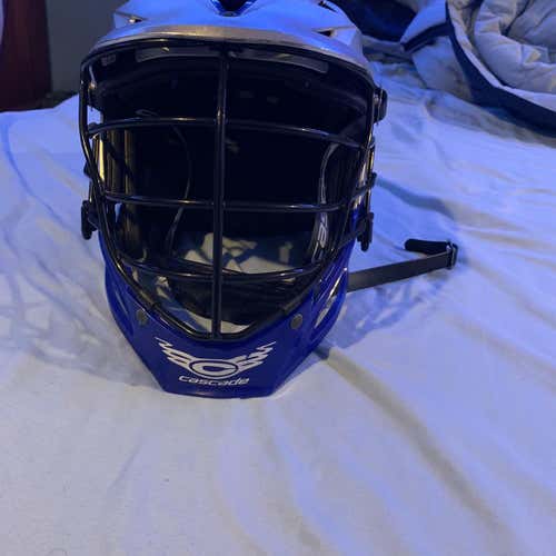 Silver Used Player Cascade R Helmet