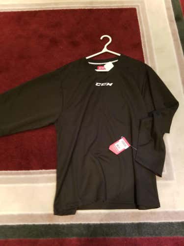 New Adult Medium Black CCM Practice Jersey