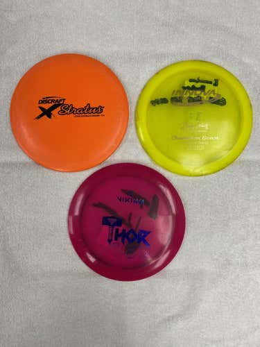 (3-pack) Used Discs (3) Distance Drivers (see description for details)