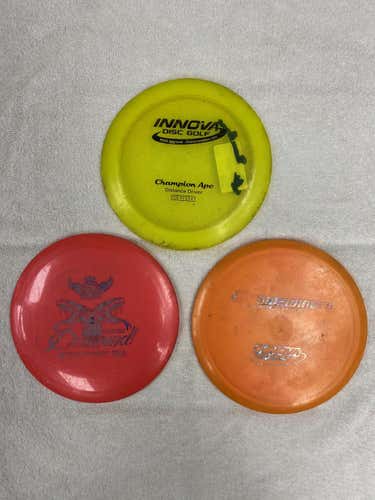 (3-pack) Used Discs (3) Distance Drivers (see description for details)