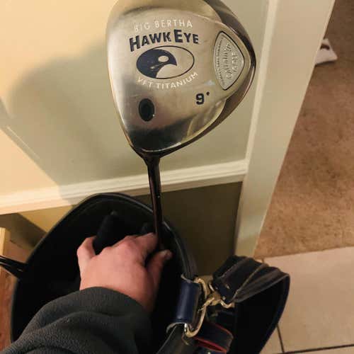 Used Left Handed Hawkeye Stiff Flex Loft 9 Driver