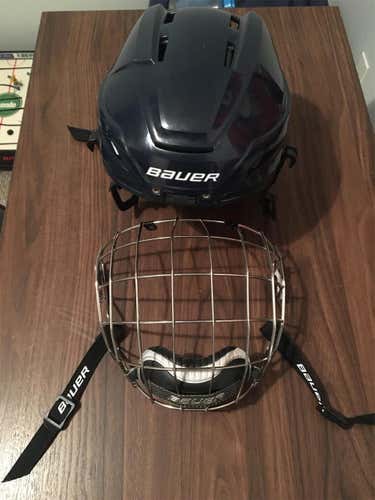 Navy Used Medium Bauer IMS 11.0  Helmet