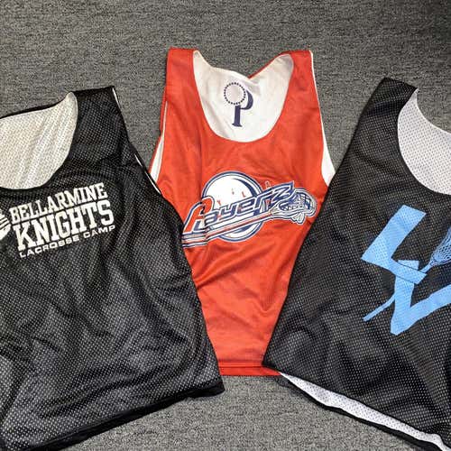 x3 Mix Reversible Jersey Pinnie Red Black