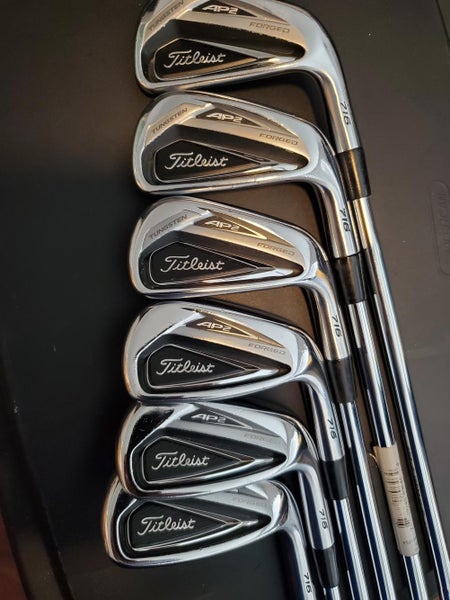 Used Men's Titleist Right Handed AP2 716 Iron Set Stiff Flex Steel Shaft