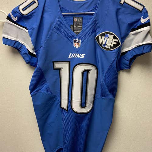 Corey Fuller #10 Detroit Lions game worn jersey