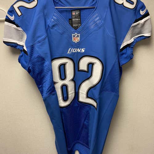 2012 #82 Detroit lions Toliver Game Worn Jersey