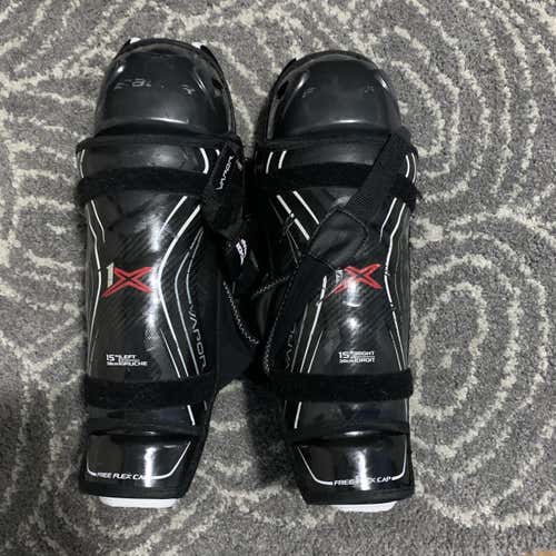 Used Bauer Vapor 1X Shin Pads