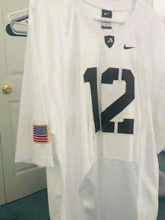 Army Football White Used Adult Men's Large Nike Jersey