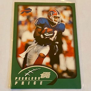 LIKE NEW: PEERLESS PRICE- Buffalo Bills 2002 TOPPS