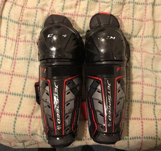Used CCM JetSpeed FT1  Shin Pads