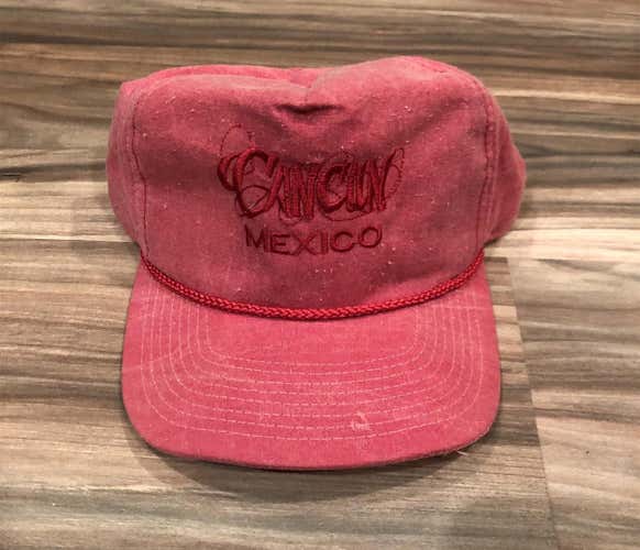 Vintage Cancun Mexico Adjustable Hat