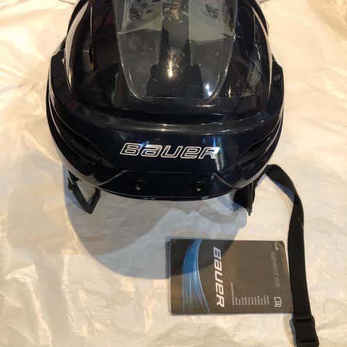 New Medium Bauer Re-Akt 95 Helmet Navy Blue