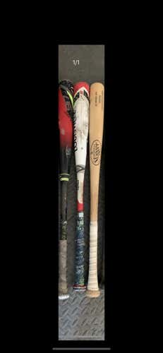 Used BBCOR Certified Louisville Slugger (-3) 33" Bat. Price is per bat